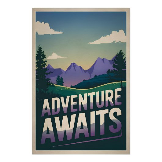 Het avontuur wacht perfect poster (Voorkant)