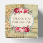 Het avontuur wacht  Rozen van de Wereldkaart af Bedankdoosjes (Bovenkant)