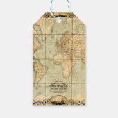 Het avontuur wacht  Rozen van de Wereldkaart af Cadeaulabel (Achterkant)