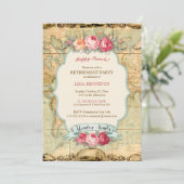 Het avontuur wacht  Rozen van de Wereldkaart af Kaart (Staand voorkant)