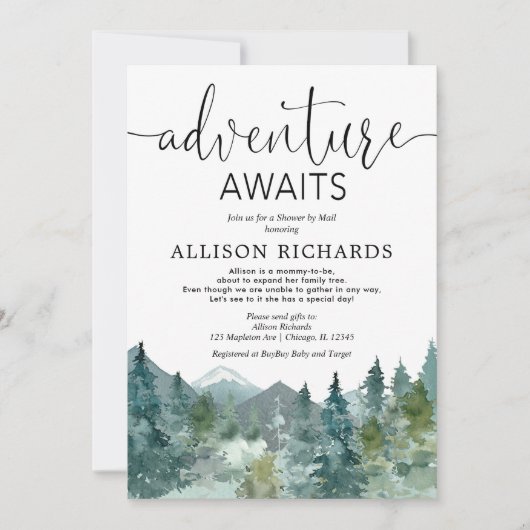 Het avontuur wacht Schoenster door post rustig bab Kaart (Voorkant)