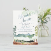 Het avontuur wacht Uitnodigingen (Staand voorkant)