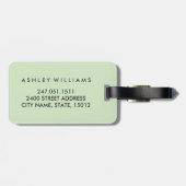 Het avontuur wacht Wereldkaart af Bagagelabel (Achterkant horizontaal)