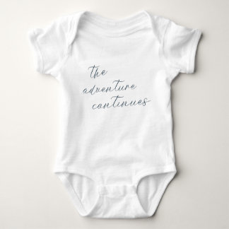 Het avontuur zet de baby outfit voort romper