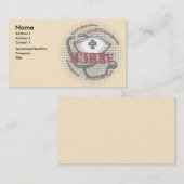 Het axioma van de verpleegkundige visitekaartje (Voorkant / Achterkant)