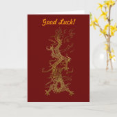 Het AZIATISCHE GOUDEN Collectie van de DRAAK Kaart (Gele Bloem)