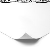 Het Azteekse Zonnekalender Cirkelvormig Steenontwe Poster (Hoek)