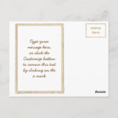 Het babbelen Gebladerte van de Herfst van de Briefkaart (Achterkant)