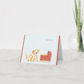 Het baby dankt u bedankkaart (Voorkant)