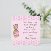 Het baby draagt de Uitnodigingen van het Baby (Staand voorkant)