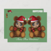 Het baby draagt het Briefkaart van Eerste Kerstmis (Voorkant / Achterkant)