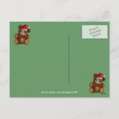 Het baby draagt het Briefkaart van Eerste Kerstmis (Achterkant)