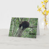 het baby draagt verjaardagskaart kaart (Gele Bloem)