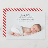 Het baby het is de koude foto van buitenkant feestdagenkaart (Voorkant / Achterkant)