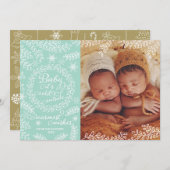 Het baby het is Koud buiten de Kaart van de Foto (Voorkant / Achterkant)