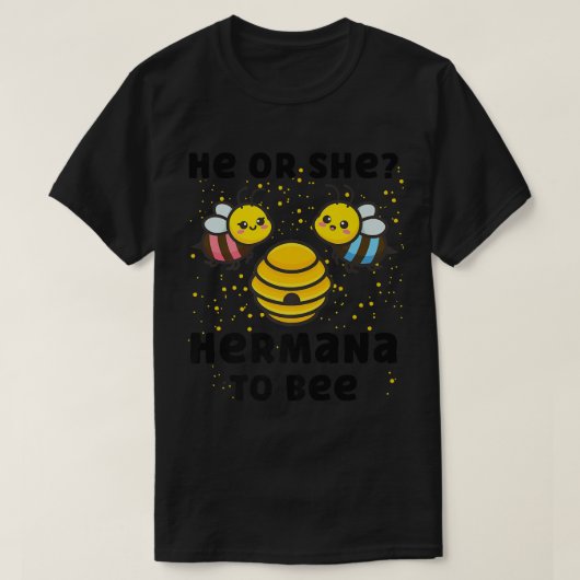 Het Baby is een feest dat hij of zij herman T-shirt (Design voorkant)