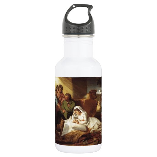 Het Baby Jesus Christianity Scripture van Christus Waterfles (Voorkant)