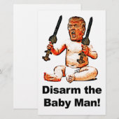 Het Baby Man ontdoen Briefpapier (Voorkant / Achterkant)