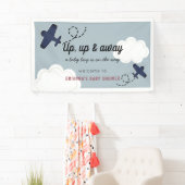 Het Baby shower Blue Boy Welkom op en weg Spandoek (Insitu)