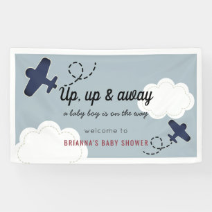 Het Baby shower Blue Boy Welkom op en weg Spandoek