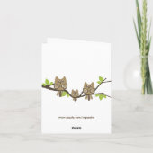 Het baby shower dankt u kaardt (Meisje) Bedankkaart (Achterkant)