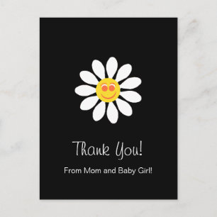 Het baby shower dankt u Leuk Gelukkig Gezicht Briefkaart