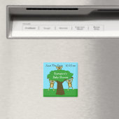 Het Baby shower Datum opslaan Magneet (Insitu (Vaatwasser))