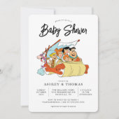 Het Baby shower Flintstenen Kaart (Voorkant)