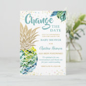 Het Baby shower Pananas van de Aankondiging Datum (Staand voorkant)