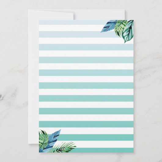 Het Baby shower Pananas van de Aankondiging Datum  (Achterkant)