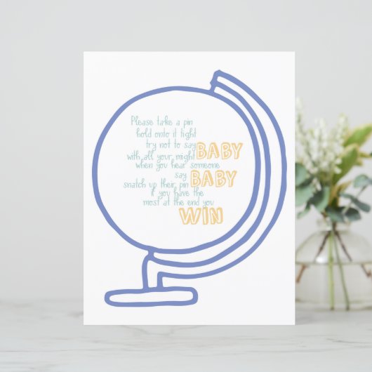 Het Baby shower Pin Game Adventure (Staand voorkant)