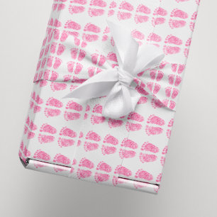 Het baby shower schittert het Roze van het Meisje Cadeaupapier