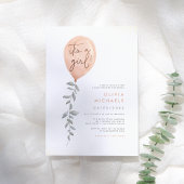 Het Baby shower van de ballon van de Grieks-Eucaly Kaart