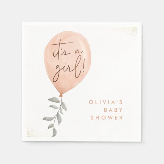 Het Baby shower van de ballon van de Grieks-Eucaly Servet (Voorkant)