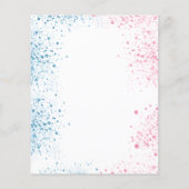 Het baby shower van de begroting onthult de glitte (Achterkant)