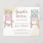 Het baby shower van de begroting openbaren uitnodi (Voorkant)