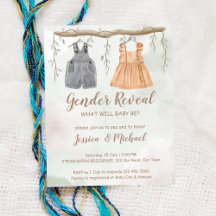 Het baby shower van de begroting openbaren uitnodi