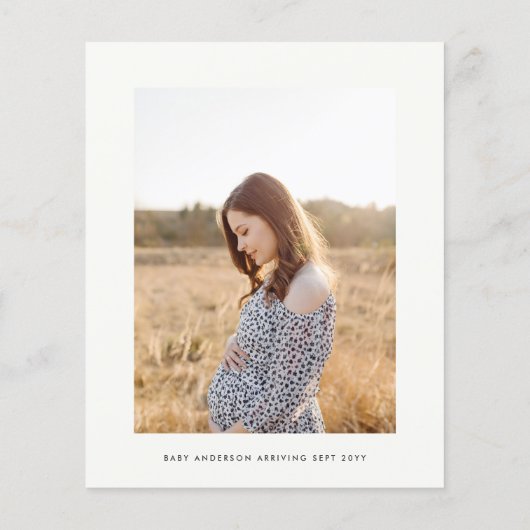 Het baby shower van de begroting pampas moderne el flyer (Achterkant)