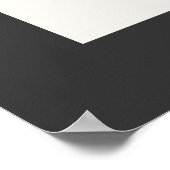 Het baby shower van de begroting pampas zwarte mod poster (Hoek)