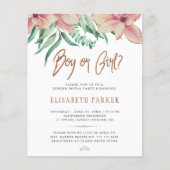 Het baby shower van de begroting toont partijuitno (Voorkant)