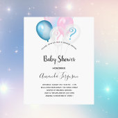Het baby shower van de begroting toont uitnodiging
