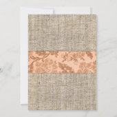 Het Baby shower van de Bloemen van de Waterverf va Kaart (Achterkant)