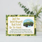 Het Baby shower van de Camo van het leger brengt e Kaart (Staand voorkant)