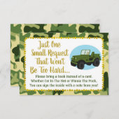 Het Baby shower van de Camo van het leger brengt e Kaart (Voorkant / Achterkant)