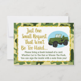 Het Baby shower van de Camo van het leger brengt e Kaart