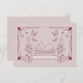 Het Baby shower van de Dochter voor Baby Enclosure Informatiekaartje (Voorkant / Achterkant)