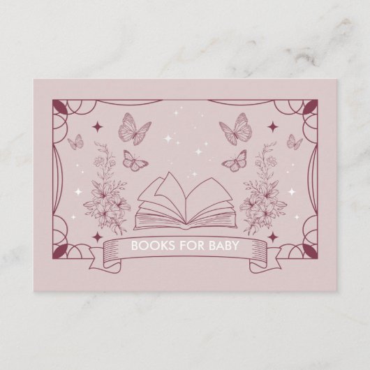 Het Baby shower van de Dochter voor Baby Enclosure Informatiekaartje (Voorkant)