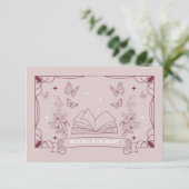 Het Baby shower van de Dochter voor Baby Enclosure Informatiekaartje (Staand voorkant)