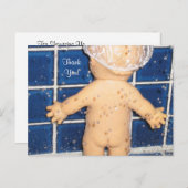 Het Baby shower van de douane dankt u kaardt voor Briefkaart (Voorkant / Achterkant)