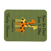 Het Baby shower van de Giraffe sparen de Magneten  (Horizontaal)